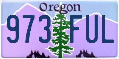 OR license plate 973FUL