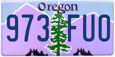 OR license plate 973FUO