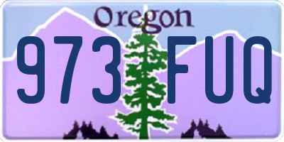 OR license plate 973FUQ