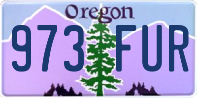 OR license plate 973FUR