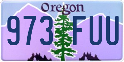 OR license plate 973FUU