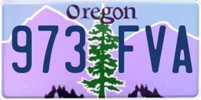 OR license plate 973FVA
