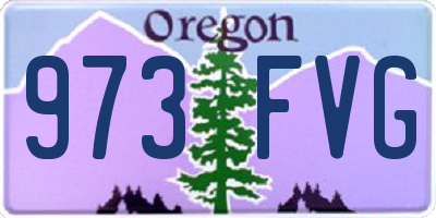 OR license plate 973FVG