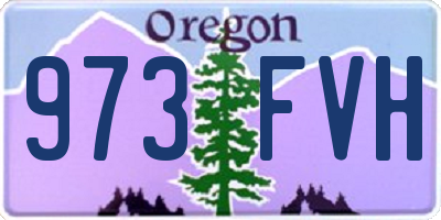 OR license plate 973FVH