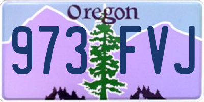 OR license plate 973FVJ