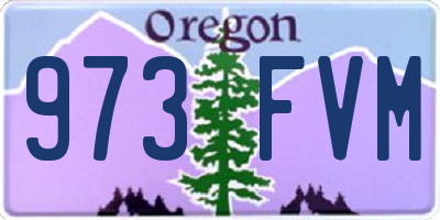 OR license plate 973FVM