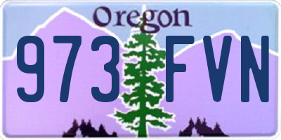 OR license plate 973FVN