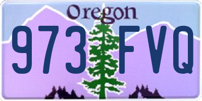 OR license plate 973FVQ