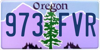 OR license plate 973FVR