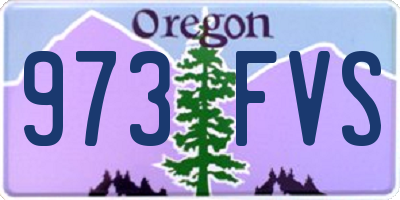 OR license plate 973FVS