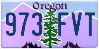 OR license plate 973FVT