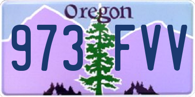 OR license plate 973FVV