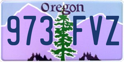 OR license plate 973FVZ