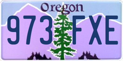 OR license plate 973FXE