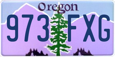 OR license plate 973FXG