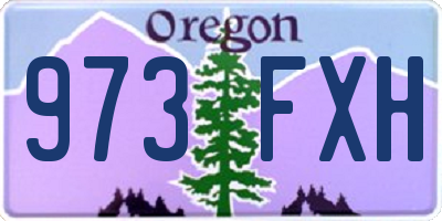 OR license plate 973FXH