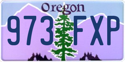 OR license plate 973FXP