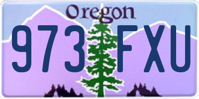 OR license plate 973FXU