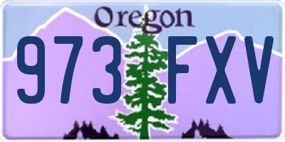 OR license plate 973FXV