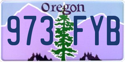 OR license plate 973FYB