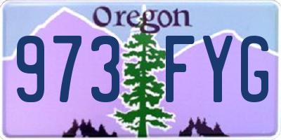 OR license plate 973FYG