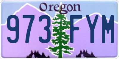 OR license plate 973FYM