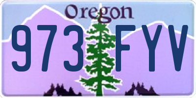 OR license plate 973FYV