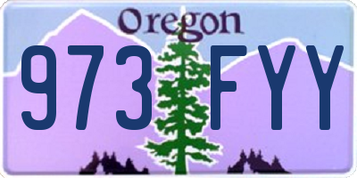 OR license plate 973FYY