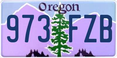 OR license plate 973FZB