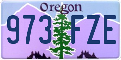 OR license plate 973FZE