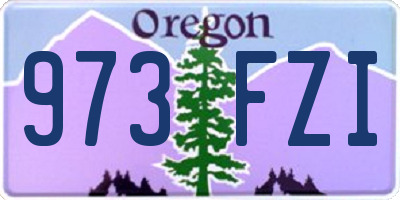 OR license plate 973FZI