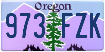 OR license plate 973FZK