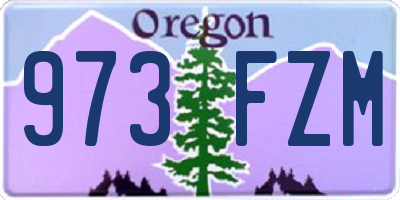 OR license plate 973FZM