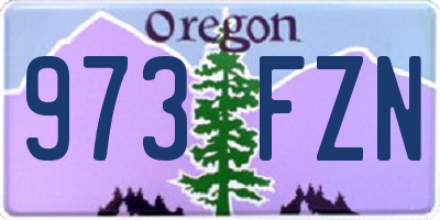 OR license plate 973FZN
