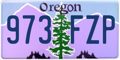 OR license plate 973FZP