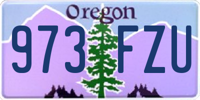 OR license plate 973FZU