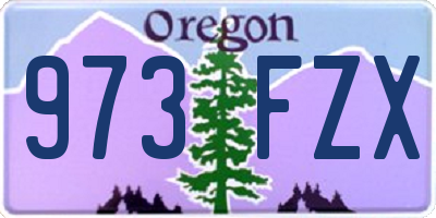 OR license plate 973FZX
