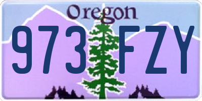 OR license plate 973FZY
