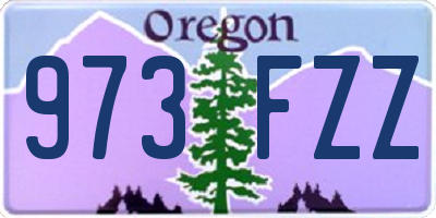 OR license plate 973FZZ