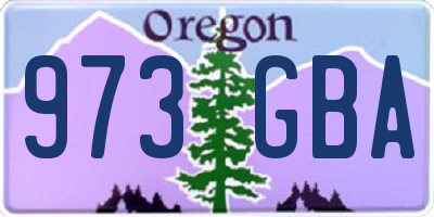 OR license plate 973GBA
