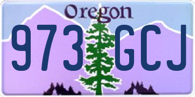 OR license plate 973GCJ
