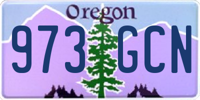 OR license plate 973GCN