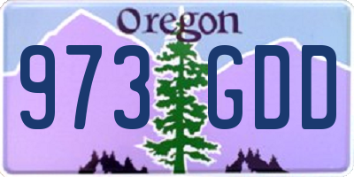 OR license plate 973GDD