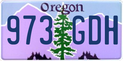 OR license plate 973GDH