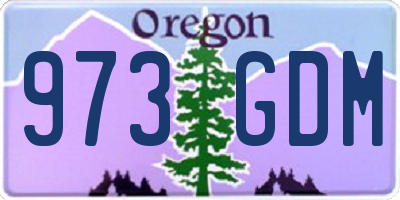 OR license plate 973GDM