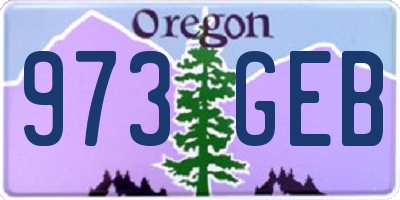 OR license plate 973GEB