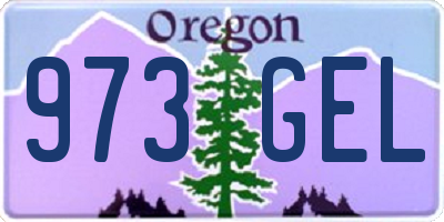 OR license plate 973GEL
