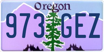 OR license plate 973GEZ