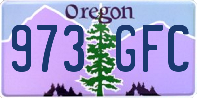 OR license plate 973GFC