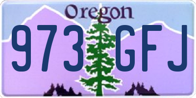 OR license plate 973GFJ